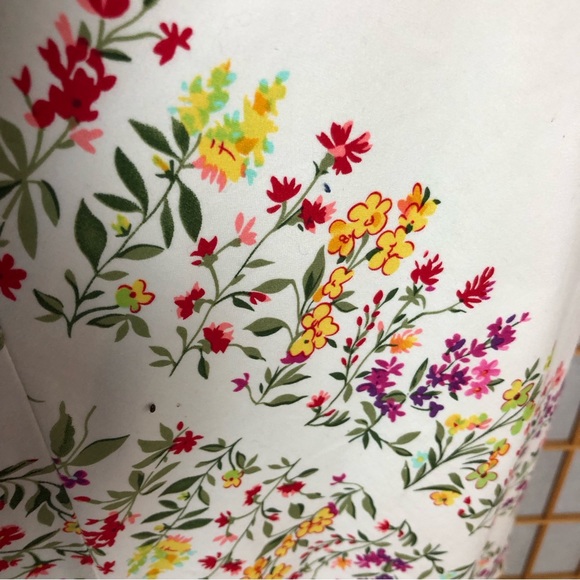 Madison Leigh Romantic Flower Print Sun Dress Sz 6 - Picture 4 of 13